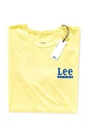Koszulki męskie - LEE HALF SLEEVE GRAPHIC RELAXED FIT MĘSKI T-SHIRT KOSZULKA LOGO YELLOW SIGN L63GFELN 112115028 - Lee - miniaturka - grafika 1