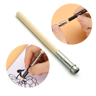 Przedłużacz uchwyt ołówka kredek regulowany TENWIN - Ołówki - miniaturka - grafika 1