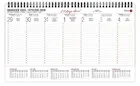 Kalendarze - Kalendarz 2026 biurkowy tygodniowy poprzeczny - miniaturka - grafika 1