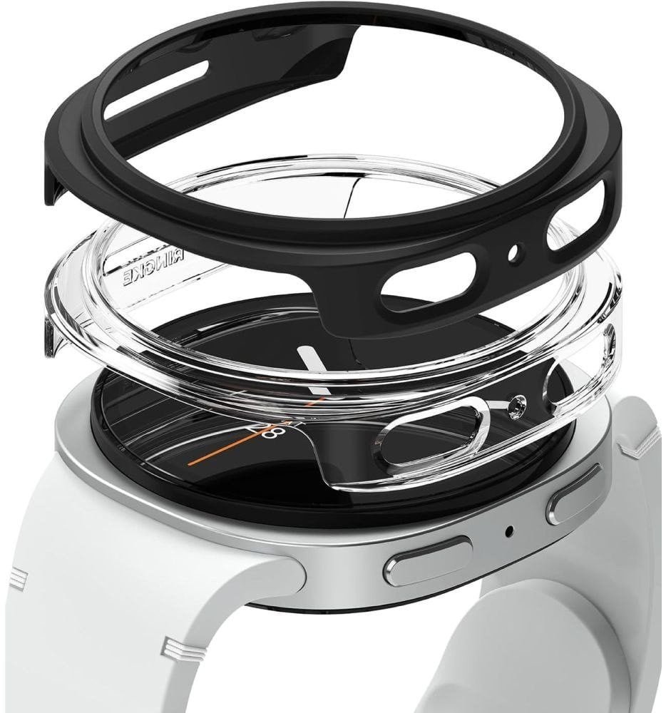 RINGKE SLIM 2-PACK GALAXY WATCH 8 44 MM CLEAR & MATTE BLACK