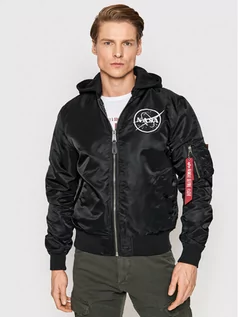 Kurtki męskie - Alpha Industries Kurtka przejściowa Ma-1 116106 Czarny Regular Fit - grafika 1