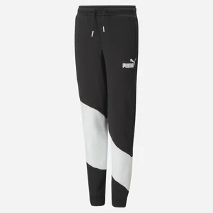 Sportowe spodnie dla chłopca Puma PUMA POWER CAT 67523701 128 cm Czarny/Biały (4065453400049) - Spodnie i spodenki dla chłopców - miniaturka - grafika 1