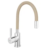 Baterie kuchenne - Bateria kuchenna z elastyczną wylewką U 34 cm Fitness Beż Ferro - miniaturka - grafika 1