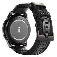 Akcesoria do smartwatchy - Opaska Pasek Bransoleta Nylon Samsung Watch 42Mm 3 41Mm 4 40/44Mm Active Huawei Watch Gt 2 / 3 42Mm Amazfit Gts 1 2  2E Mini Garmin Venu / Sq Czarna - miniaturka - grafika 1