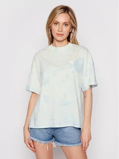 Koszulki i topy damskie - Wrangler T-Shirt Girlfriend W7Q9GHB27 Niebieski Relaxed Fit - grafika 1