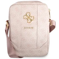 Torby na laptopy - Guess Torba GUTB8G4GFPI 8" różowa pink 4G Big Metal Logo - miniaturka - grafika 1