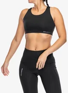 Bielizna sportowa damska - Biustonosz sportowy Salomon Cross Run Bra - deep black - miniaturka - grafika 1