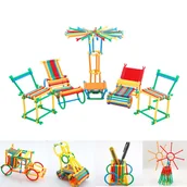 Zabawki konstrukcyjne - Kontext  Klocki Przestrzenne SMART STICK patyczki 1000el KX9743 - miniaturka - grafika 1