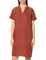 Sukienki - APART Fashion Damska sukienka lniana, brązowa, 34-46 - miniaturka - grafika 1