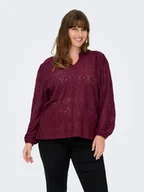 Bluzki damskie - ONLY Bluzka w kolorze bordowym - miniaturka - grafika 1