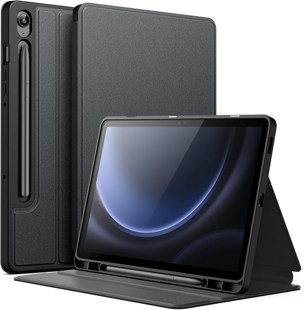 JETech Etui dla Samsung Galaxy Tab S10 Lite / S10 FE / S9 FE 10,9 Cala z S Pen Uchwytem, Slim Folio Stojak Ochronny Tabletu Case, Wiele Kąta Widzeni..