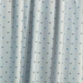 Pasmanteria - Tkanina Mikrofaza Obiciowa Materiał Tapicerski Niebieskie Serca 0,5Mb - miniaturka - grafika 1