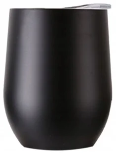 Kubek termiczny do picia yerba mate kawy herbaty z zamykaną pokrywką czarny 350ml - Kubki termiczne - miniaturka - grafika 1