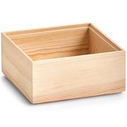 ZELLER Pojemnik do przechowywania z drewna sosnowego drewniane pudełko pudełka do przechowywania skrzynec