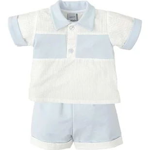 BABIDU Letni zestaw dziecięcy z koszulką polo i szortami, 100% miękka i chłodna bawełna, sportowy i elegancki styl, idealny na słoneczne dni i zajęcia na świeżym powietrzu - Odzież sportowa dziecięca - miniaturka - grafika 1