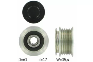SKF KOŁO PASOWE ALTERNATORA SKF VKM 03116 AUDI A4/A6 SKF VKM 03116 - Alternatory - miniaturka - grafika 1