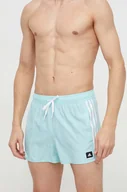 Stroje kąpielowe - adidas Performance szorty kąpielowe 3Stripes CLX kolor niebieski - miniaturka - grafika 1