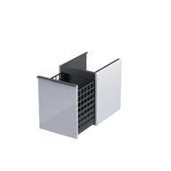 Szafki łazienkowe - Szafka łazienkowa pod blat z koszem na pranie Oristo Etna Uni 40 cm biały połysk OR52-SN1S-40-1 - miniaturka - grafika 1