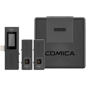 Kamery cyfrowe - akcesoria - Comica Dwukanałowy mikrofon 2,4Ghz USB ze złączem Lighting Comica VDLive 10 MI Black - miniaturka - grafika 1
