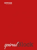 Notesy i bloczki - Kołonotatnik OFFICE PRODUCTS, A4, w linie, 80 kart., 70gsm, bordowy - miniaturka - grafika 1