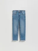 Spodnie i spodenki dla chłopców - Reserved - Jeansy regular - niebieski - miniaturka - grafika 1