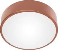 Lampy sufitowe - Lampa sufitowa Orno OVO plafon 2xE27 z mikrofalowym czujnikiem ruchu, 2x24W, miedziana stal, klosz szklany matowy, IP20, ? 300 - miniaturka - grafika 1