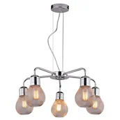 Lampy sufitowe - Candellux Gliva lampa wisząca 5-punktowa chrom 35-58669 35-58669 - miniaturka - grafika 1