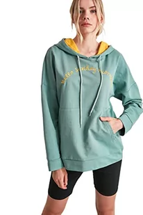 Trendyol Bluza damska, miętowa, haftowana, XS - Bluzy damskie - miniaturka - grafika 1