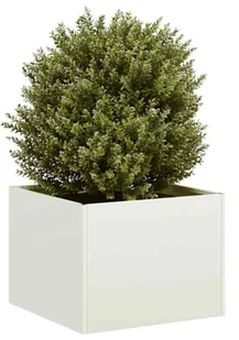 Elior Biała stylowa donica tarasowa Z8-F88 - Donice - miniaturka - grafika 1