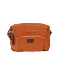 Torebki damskie - Hexagona Damska Garni Cuir de Vachette Paris-Trotteur Matcha Collection-Orange-z nylonowo-damska torebka na ramię, dł. : 26 x wys. : 18 x P: 8 cm - miniaturka - grafika 1