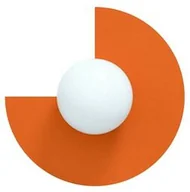 Lampy ścienne - Swedish Ninja - Candy Big Circle 270 S Lampa Ścienna Zesty Orange Swedish Ninja - miniaturka - grafika 1