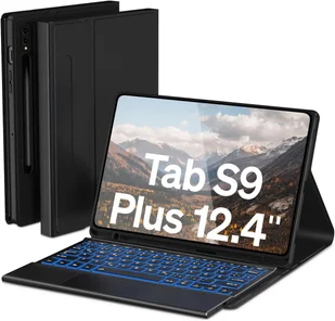 Doohoeek Twill Etui z klawiaturą do Samsung Galaxy Tab S9+ 12,4 cala - Inne akcesoria audio-wideo - miniaturka - grafika 1