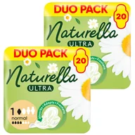 Podpaski - Zestaw Naturella Ultra, podpaski ze skrzydełkami, rumianek, Normal, 2 x 20 sztuk - miniaturka - grafika 1