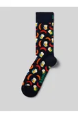 Skarpetki męskie - Skarpety z wyhaftowanym logo Model 'Beer and Sausage - Happy Socks - miniaturka - grafika 1