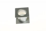 Tuleje - Tuleja wentylacyjna kwadratowa fi 40 chrom-satyna - miniaturka - grafika 1