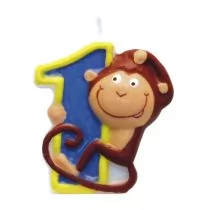 Świeczka cyferka Safari - Urodziny dziecka - miniaturka - grafika 1