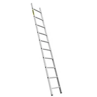 Drabiny - DRABEST Drabina przystawna aluminiowa 10 stopniowa BASIC tłoczona 150 kg - miniaturka - grafika 1