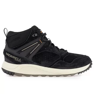 Buty zimowe męskie - Buty Merrell Wildwood Sneaker Boot Mid WP J067285 - czarne - grafika 1