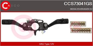 Przełącznik kolumny kierowniczej Casco - Alternatory CCS73041GS - Akcesoria do układu elektrycznego - miniaturka - grafika 1