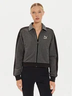Bluzy damskie - Puma Bluza T7 626797 Czarny Relaxed Fit - miniaturka - grafika 1