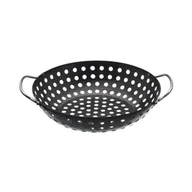 Ruszty - Kosz do grillowania okrągły śr. 28 cm czarny Landmann - miniaturka - grafika 1