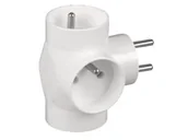 Przedłużacze i rozgałęźniki - Plast-Rol Rozgałęźnik 3-krotny z uziemieniem R-31 biały - miniaturka - grafika 1