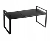 Półki do kuchni - Półka kuchenna wstawiana regulowana długość 35-60cm czarna - miniaturka - grafika 1