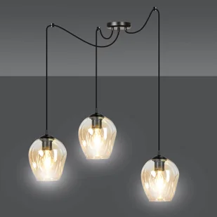 Emibig LEVEL 3 BL MIODOWY 758/3 lampa wisząca 3x60W/E27 IP20 758/3 - Lampy sufitowe - miniaturka - grafika 5