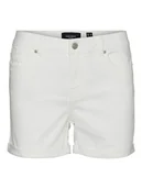 Spodenki damskie - Vero Moda Szorty dżinsowe "Luna" w kolorze białym - miniaturka - grafika 1