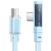 Kable - Kabel USB-C do USB-C Mcdodo CA-3452 100W 90 stopni 1.2m (niebieski) - miniaturka - grafika 1
