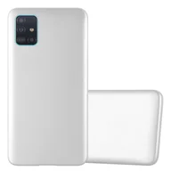 Etui i futerały do telefonów - Etui ochronne Cadorabo do Samsung Galaxy A51 5G w kolorze srebrnym etui na telefon komórkowy silikonowe etui z TPU - miniaturka - grafika 1