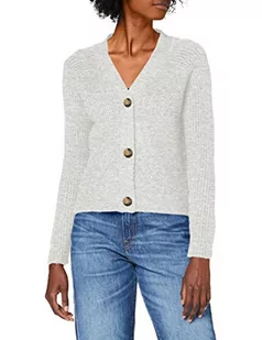 Only Kobiety Onlcarol L/S Knt Noos Kardigan, Jasnoszary, M - Swetry damskie - miniaturka - grafika 1