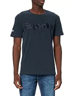 Koszulki męskie - Superdry T-shirt męski, Zaćmienie granatowe, XS - miniaturka - grafika 1