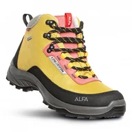 Buty trekkingowe damskie - Damskie buty ALFA Kjerr Perform GTX W yellow UK 7 - miniaturka - grafika 1